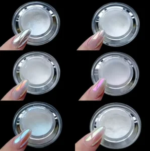 0.2g Super Bright Silver Magic Mirror Aurora Moonlight Powder Nail Art Glitter Dust Pigment Manicure Ornaments Accessories