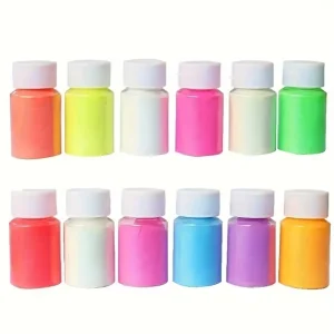 1 Set of 12 color Luminous Pigments Suitable for Resin Casting Sets Jewelry Dyeing and Handicraft Accessories