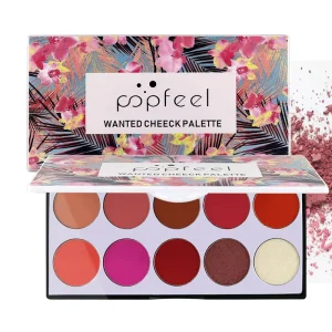 10 Colors Blush Palette Set Matte Highlighter Bronzer Rouge Cream Nude Makeup Blusher Cosmetic