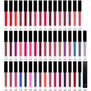 100+ Colors Lip Gloss Velvet Matte Pigmented Delicate Long Tube Non Stick Cup Liquid Lipstick for Elegant Lady