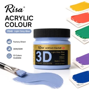 100 ml Acrylic Paint, 53 Colors, Factory Supply