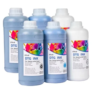 1000ML Color White CMYK Garment Textile DTG Pigment Ink for Epson Dx5 Dx7 4720 5113 I3200 Xp600 Printhead Printer