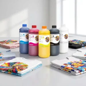 1000Ml T725 DTG Printer Ink for Epson F2000 F2100 F2130 F2150 F2180 Full Set Direct to Garment Textile Pigment Ink