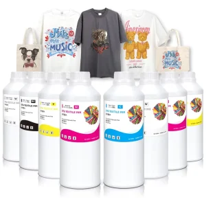 1000ml DTG Textile Pigment Ink for Starfire 1024 Printhead Direct to Garment T shirt Printing Ink