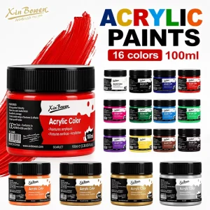 100ml Acrylic Paint for Artist Drawing and Acrylic Color Painting, Art Supplier