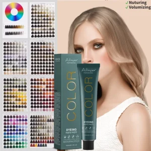 100ml Herbal Low-Ammonia-Free Hair Dye Color Cream with 112 Colors for Salon