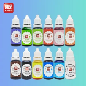 10g Edible Liquid Food Colorant 12 Colors Halal Certified GB 26687 Standard Water Oil Dual Purpose 24 Months Shelf Life for Cake