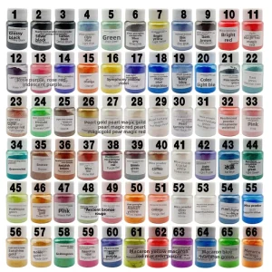 10g Pearlescent Mica Powder Polarized Glitter Pigment for Plaster Crafts Epoxy Resin Soap Candles Paint