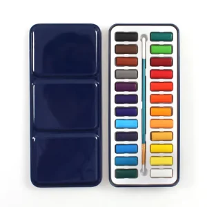 12 24 Colors Japanese Watercolor Cake Watercolor Poster Color Paint Set