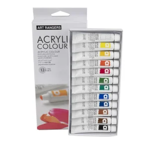 12-Color 12ml Acrylic Pigment Set for Children’s Drawing