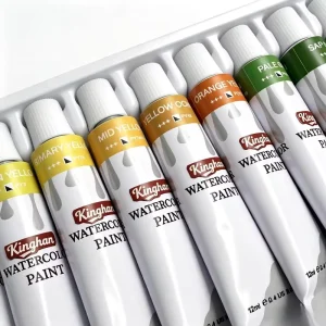 12 Color 12ml Aluminum Tube Watercolor Paint Set Good Water Solubility Art Pigments for Botanical Watercolor Creation