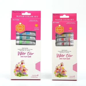 12-Color 6ml Acrylic Paint Set for Canvas Paper and Art Supplies