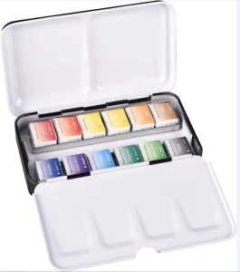 12-Color Artist Watercolor Paint Set