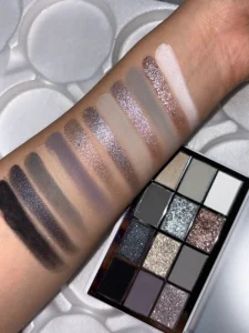 12 Color Cool Tone Grey Silver Eyeshadow High Pigment Smoky Eye Makeup Palette Long Lasting Waterproof Eyeshadow OEM