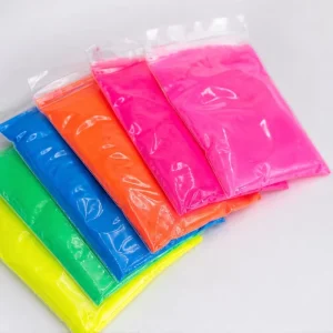 12-Color Neon Fluorescent Pigment Powder, Water- and Solvent-Based, for Paint, Resin, Slime, Art, Plastic, and Toys