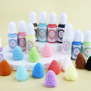 12-Color Silicone Rubber Dye, Concentrated Silicone Pigment Colorant for Squishy Toy Making