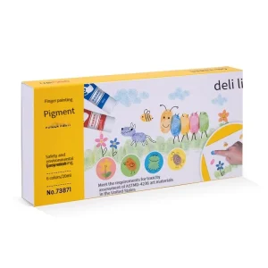 12-Color Washable Finger Paint Set for Toddlers