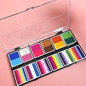 12-Color Washable Water-Based Face and Body Paint Set