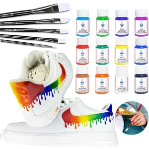 12 Colors Acrylic Leather Paint for Shoes 30ml Each