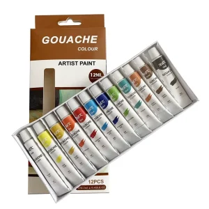12 Colors Artist Gouache Paint Set for Beginners Kids