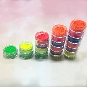 12 Colors Cosmetic Grade Neon Pigment Private Label Custom Colors Eyeshadow Pigments Fluorescent Neon Pigment Powder