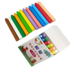 12 Colors Dust free Chalk Set Write Smoothly in Different Colors Children’s Graffiti Teaching Tool for School Teachers Chalk