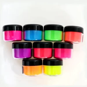 12 Colors Fluorescent Powder Neon Pigment Ink Plastic Automotive Paint Pigments