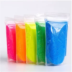 12 Colors UV Neon Fluorescent Pigment Powder Water Solvent Based for Nail Art Resin Slime Paint Plastic