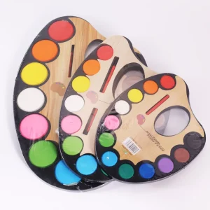 12 Colors Watercolor Cake Color Paint Set with Brush for Kids Gift