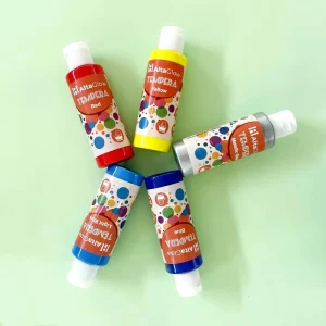 120ml High-Capacity Washable Non-Toxic Liquid Tempera Finger Paint for Children