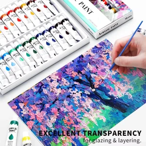 12ML Hose Acrylic Pigment Set 12 Colors 24 Colors Waterproof Acrylic