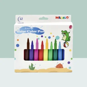 12pcs Kids Water Color Pens Non Toxic Art Markers for Drawing