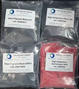 1350°C Ceramic Pigment for Glaze and Underglaze Red and Black Inclusion for Ceramic and Glass