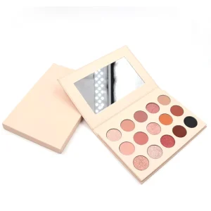 15-Color Glitter Eyeshadow Palette, Waterproof