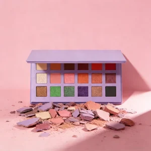 18-Color High-Pigment Glitter Eyeshadow Palette for Dark Skin
