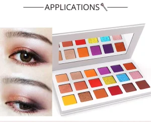 18 Color Metallic Satin Waterproof DIY Eyeshadow Palette Luminous Matte Eye Shadows