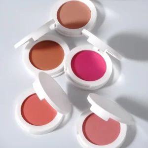 18-Color Powder Blush with Mirror, Vegan and Cruelty-Free