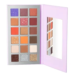 18-Palette Eye Shadow Matte Shimmer Glitter Vegan Smooth Waterproof High Pigment Dry Pressed Low MOQ