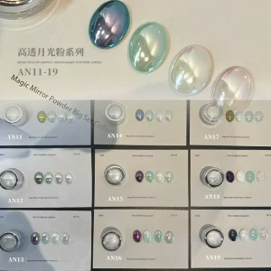 19-Color Transparent Aurora Laser Moonlight Nail Pigment Powder