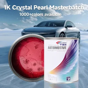 1K Crystal Red Pearl Pigment High Weather Fastness Automotive Paint Color Masterbatch for Car Refinish