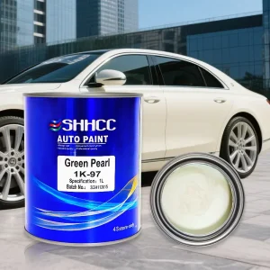1K Green Pearl Acrylic Automotive Refinish Paint, UV-Based Waterproof Plastic Coating