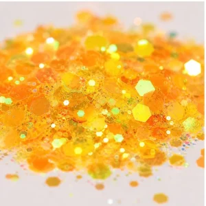 1kg Neon Chunky Glitter Mixed Color Hexagon Polyester Glitter Powder For Christmas Crafts Nail Art Tumblers