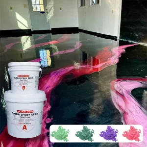 2 1 100% Solid Red Brown VOC Bubble Free Chemical and Scratches Resists Metallic Epoxy for Commercial Residential Floor