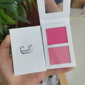 2-Color Cream Blush Palette Long-Lasting Matte Multi-Use Cheek Tint for Face, Lips, and Eyes