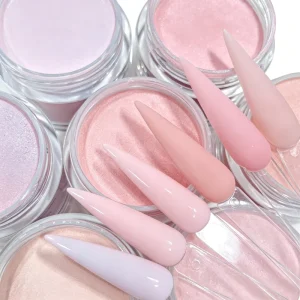 2-in-1 30g 1oz Nude Natural Cover Pink Acrylic Nail Powder Pigment