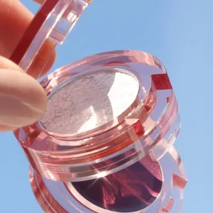 2 in 1 Cheek Tint Palette Blush Maquillage Eyeshadow Shimmer Matte Custom Logo Blush Highlighter Palette High Pigment