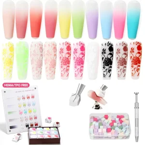 20 Color Pat Painting Gel High Pigmented Blush Ombre UV Gel Nail Polish Set for Nail Art Salon