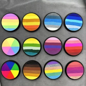 20g LINK RAINBOW Face Body Painting Water Soluble Easy Clean Fluorescent Color Skin Harmless CE Certified Natural Plant Based