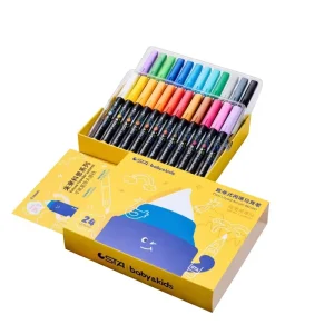 24/36 Colors Soft Brush Flow Liquid Acrylic Paint Marker Pens for Children’s Painting and Coloring