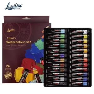 24-Color 12ml Watercolor Paint Set
